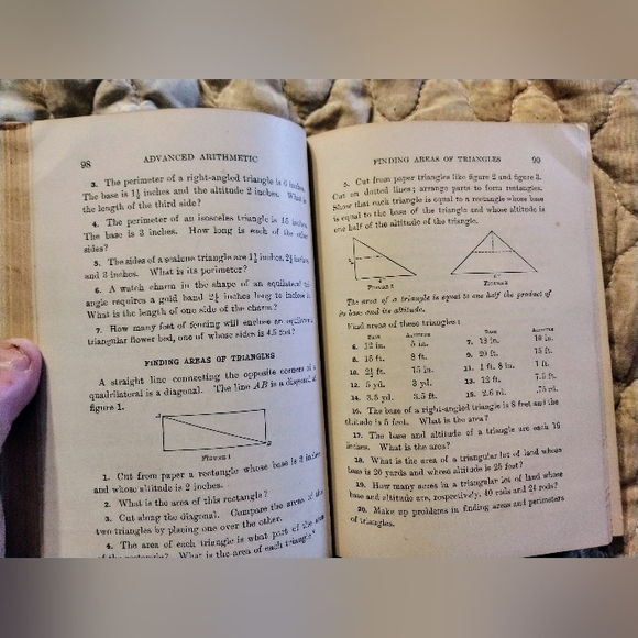 Vintage 1911 State of Kansas Advanced Arithmetic Book - Picture 6 of 6
